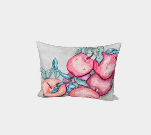 Bed Pillow Sham Ink Apples