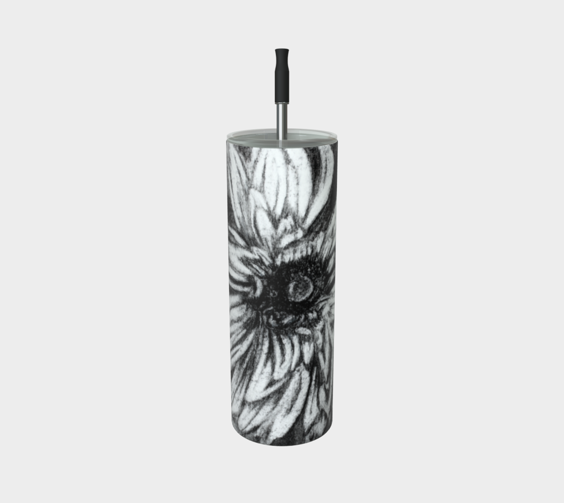 Stainless Steel Tumbler Dahlia Flowers