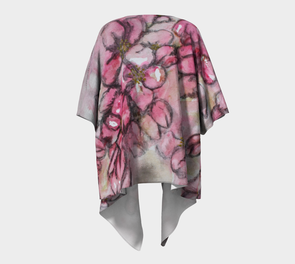 Draped Kimono Crab Apple Blossoms