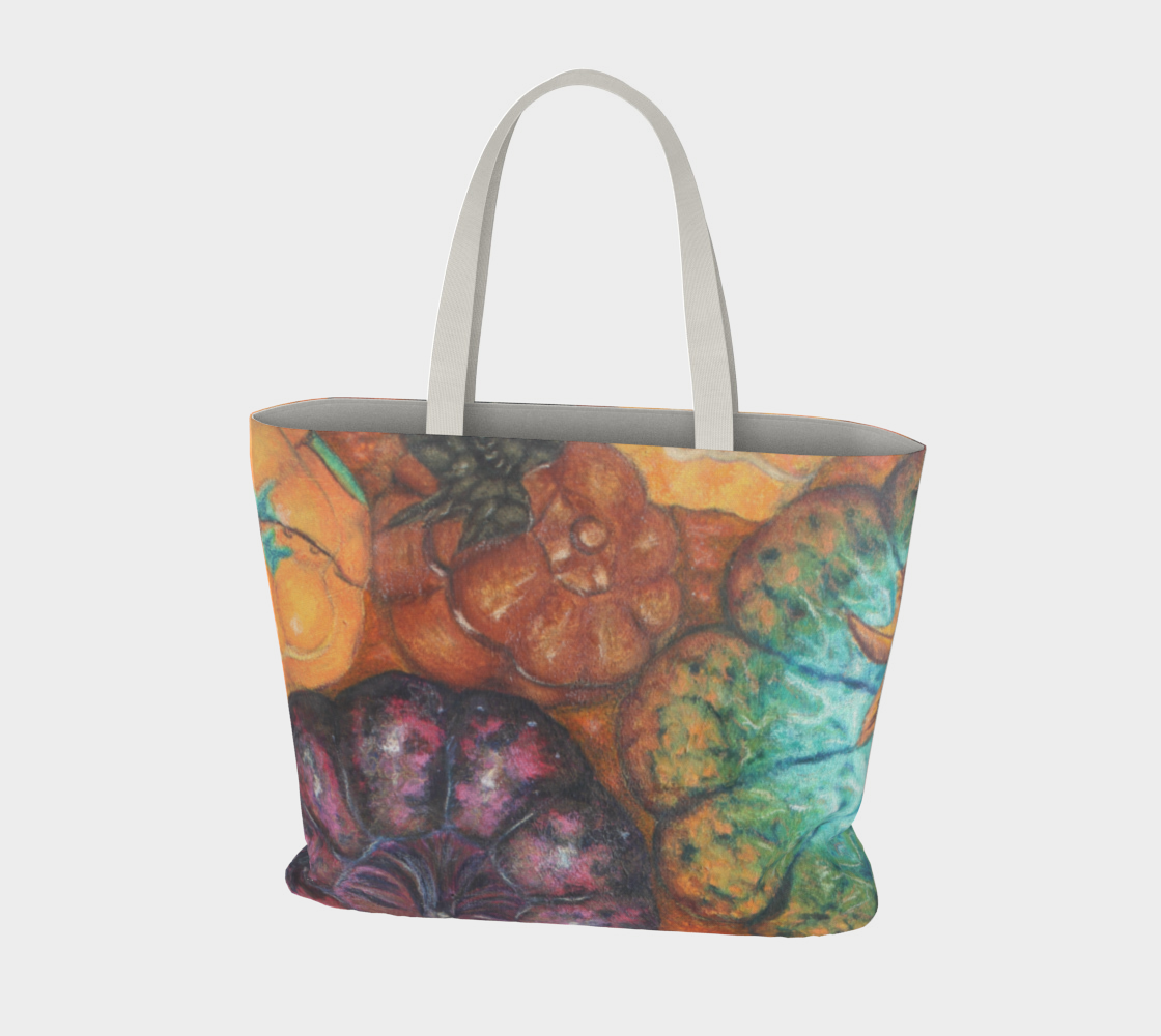 Large Tote Bag Pumkin Collection