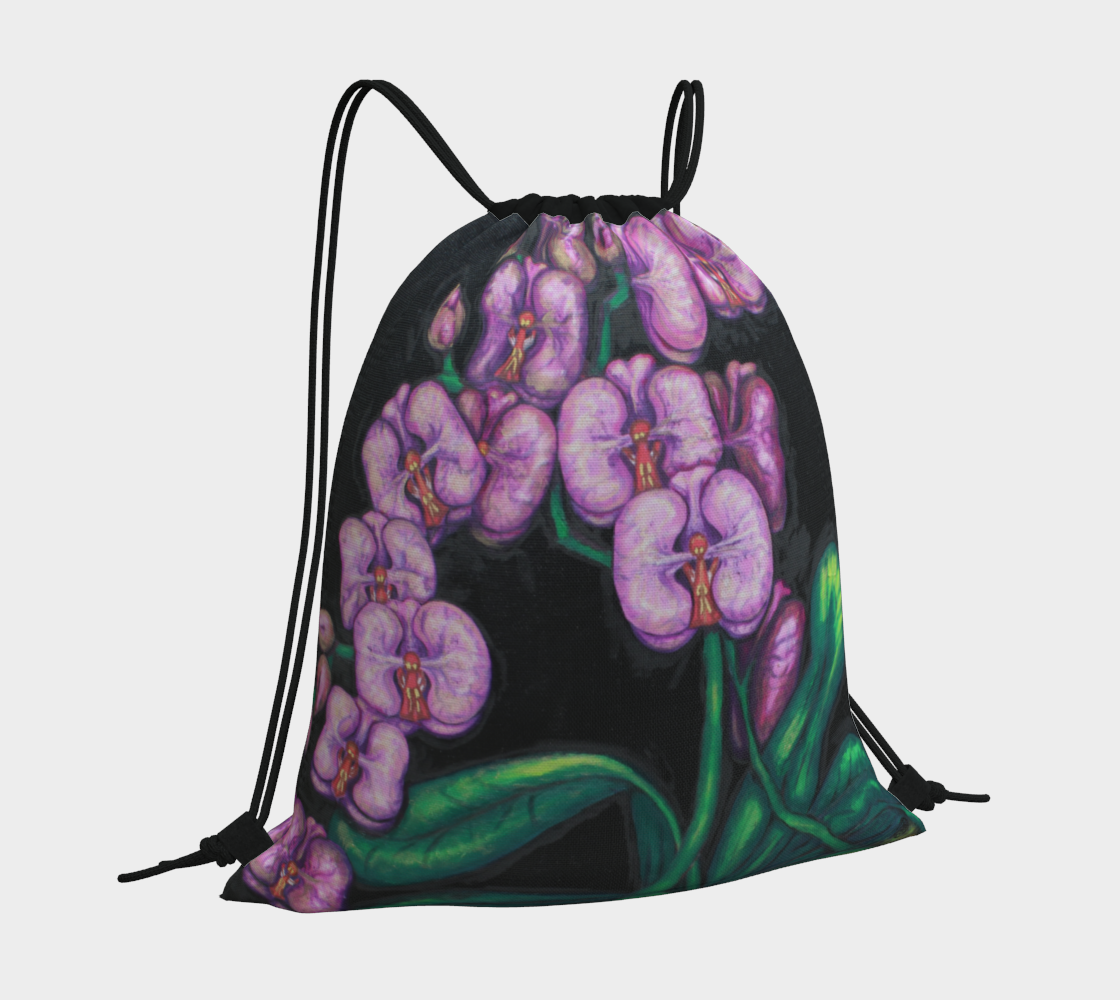 Drawstring Bag Orchids