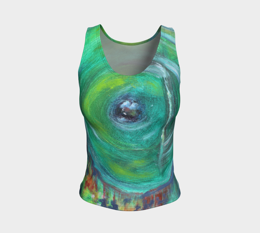 Fitted Tank Top Heart Chakra