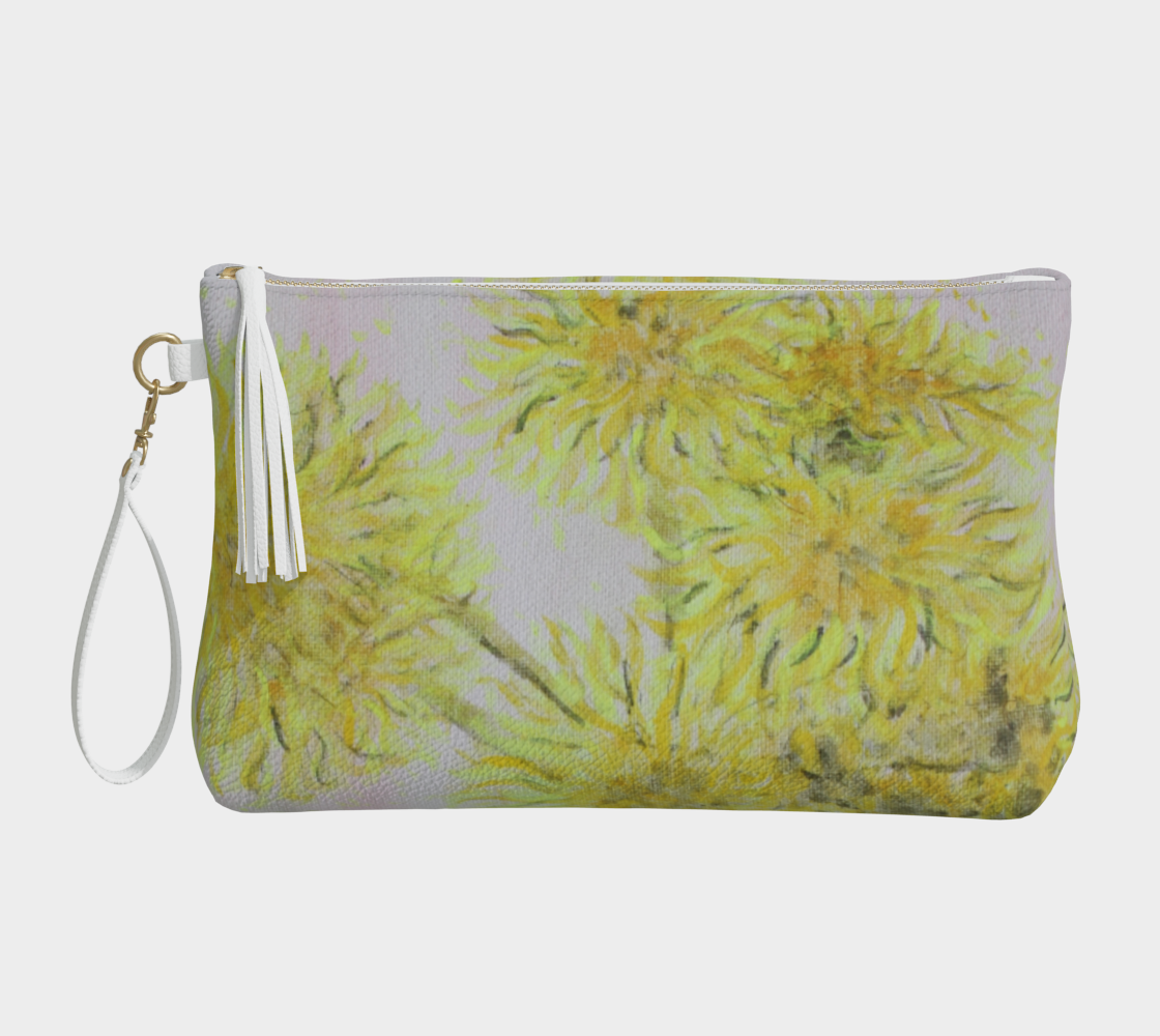 Vegan Leather Makeup Bag Mama Flowers