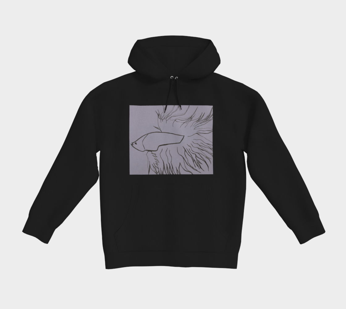 Classic Pullover Hoodie Zen Betta Fish