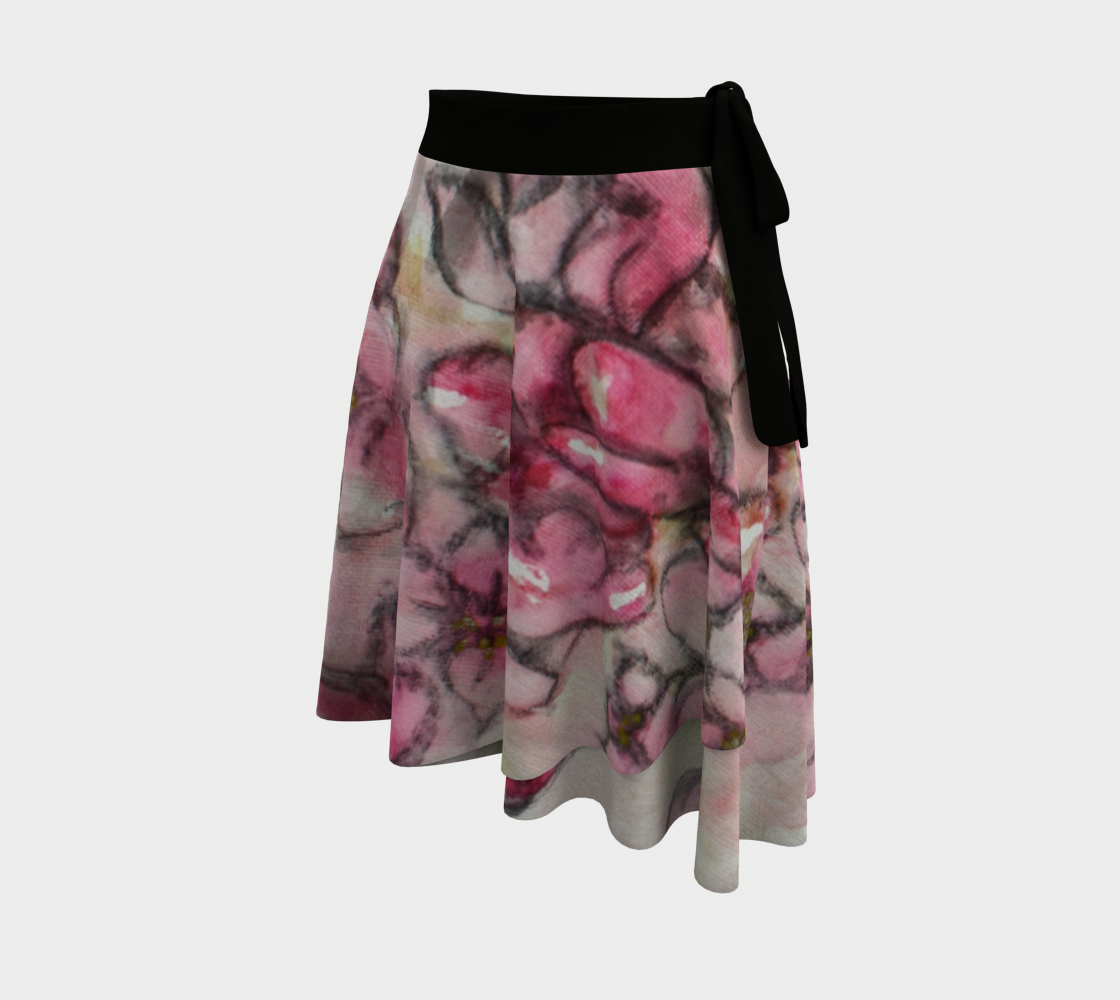 Wrap Skirt Crab Apple Blossoms