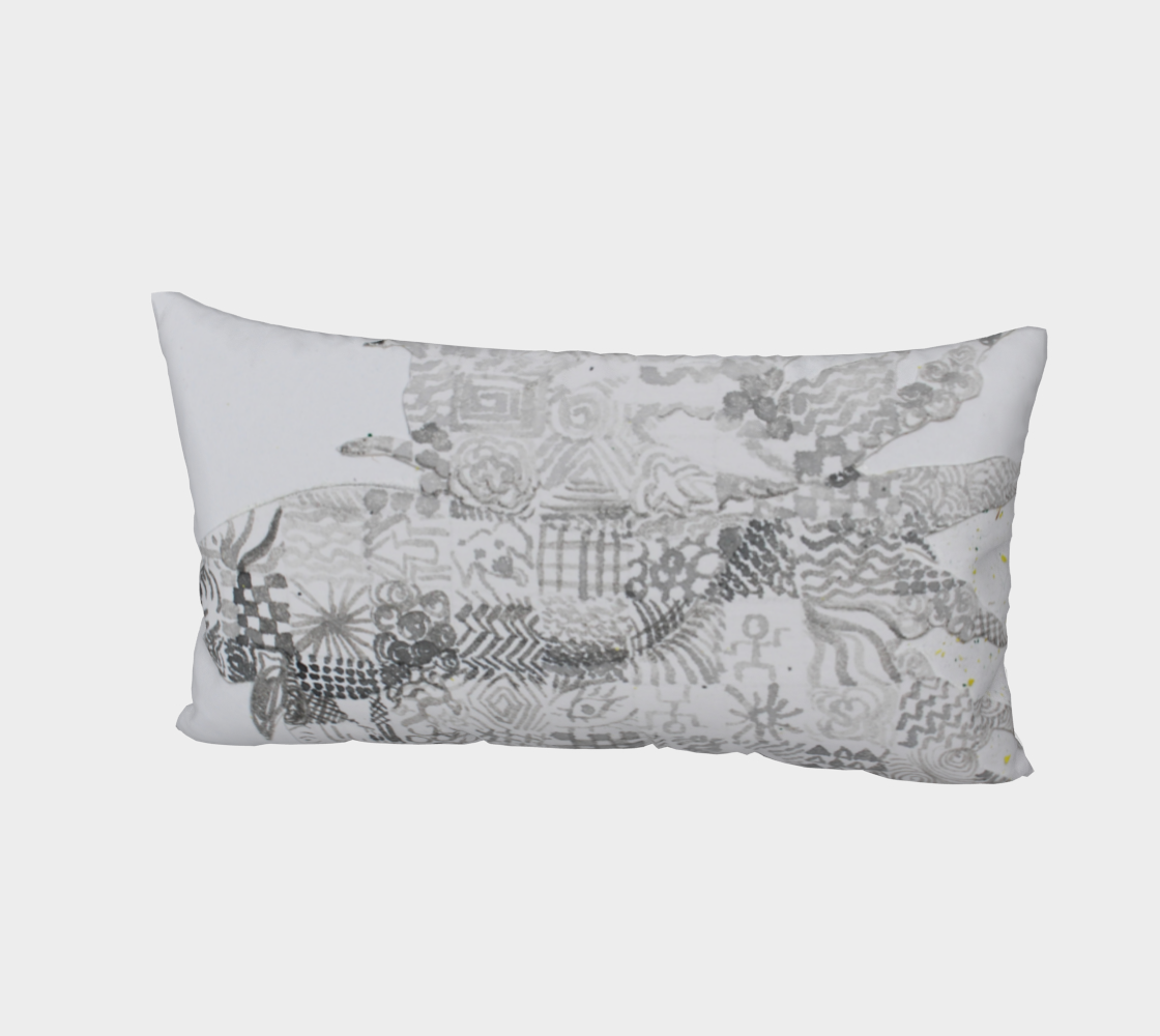 Bed Pillow Sham Betta Fish Grisaille