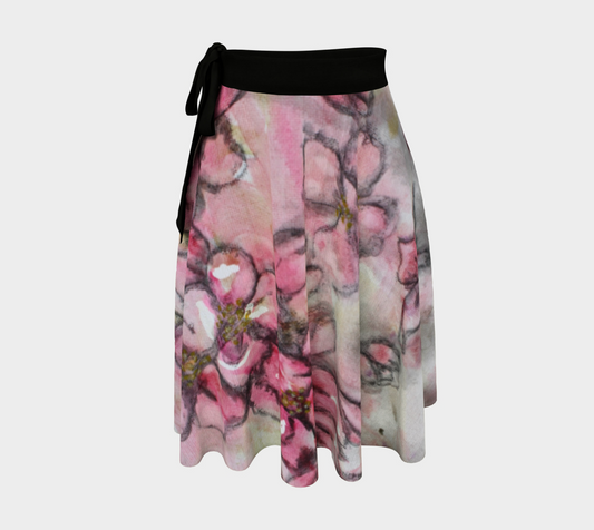 Wrap Skirt Crab Apple Blossoms