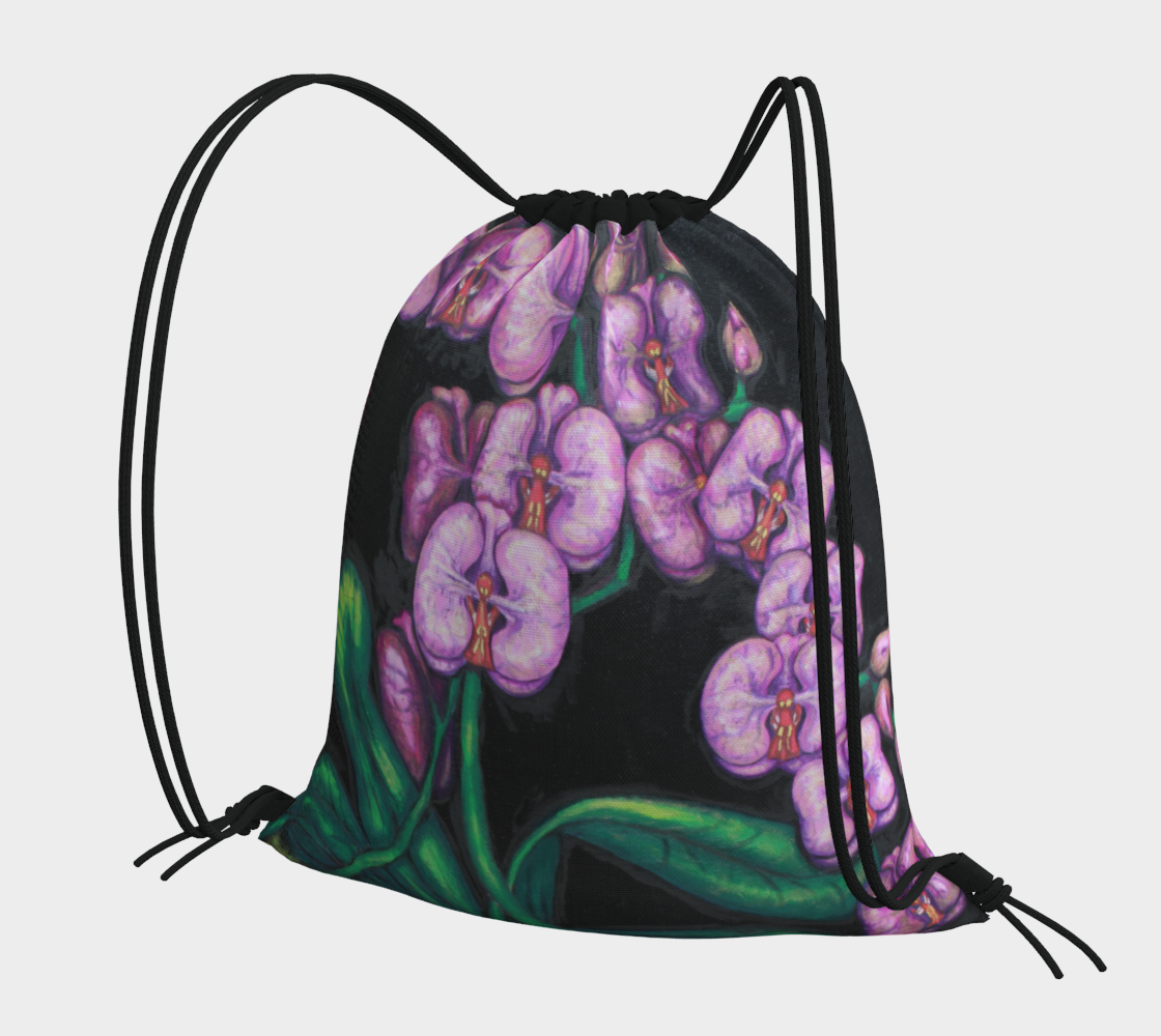 Drawstring Bag Orchids