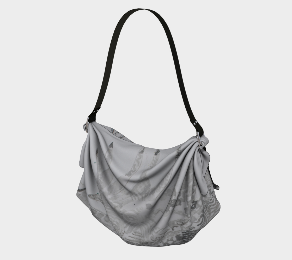 Origami Tote Betta Fish Grisaille