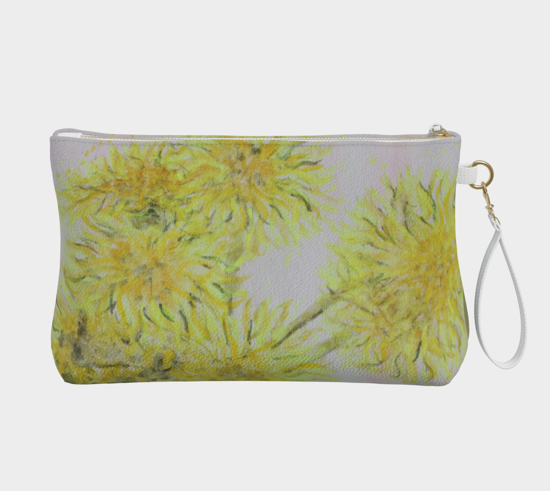 Vegan Leather Makeup Bag Mama Flowers