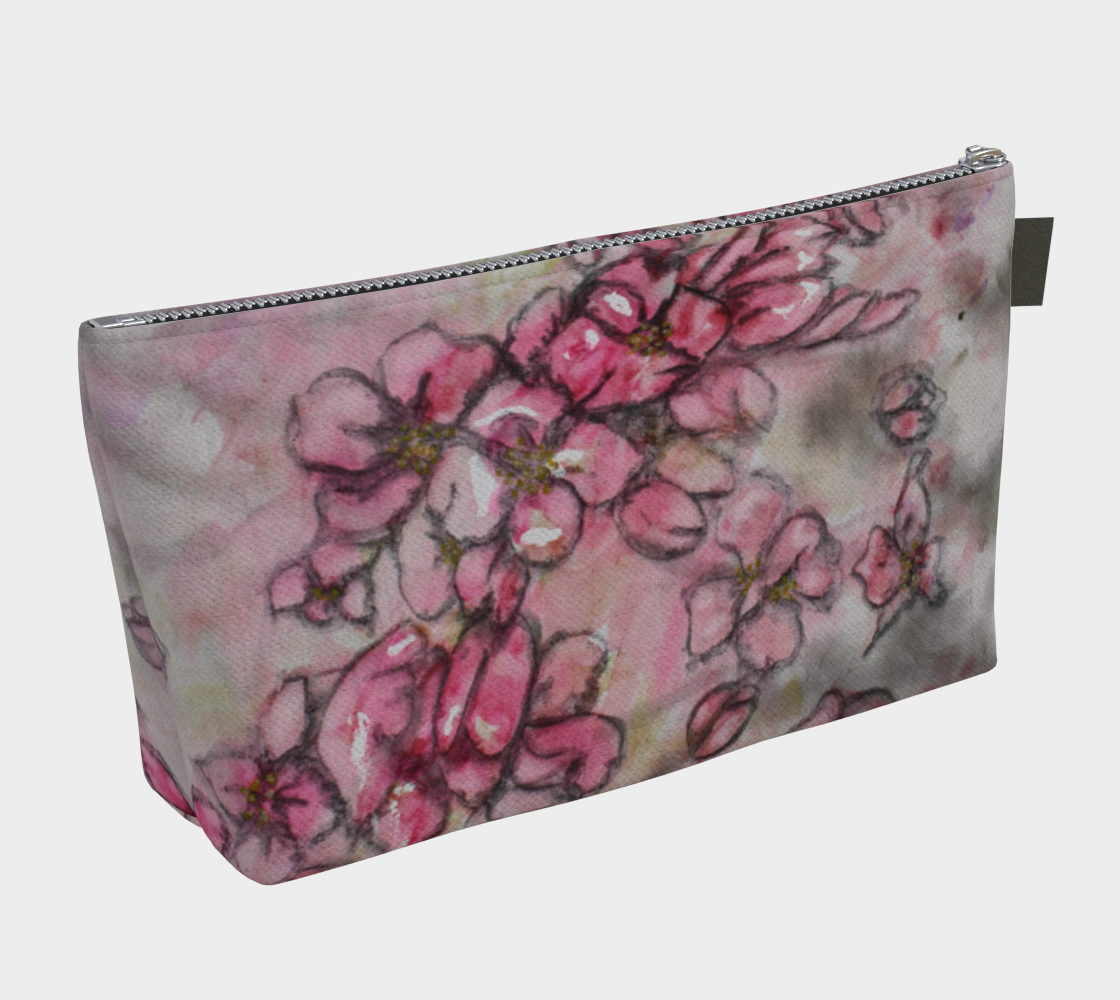 Makeup Bag Crab Apple Blossoms