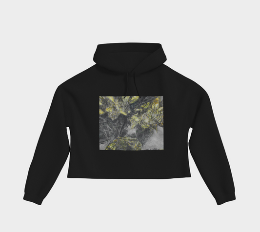 Cropped Pullover Hoodie Cactus Energy