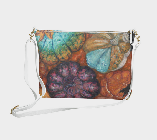 Vegan Leather Crossbody Purse Pumkin Collection