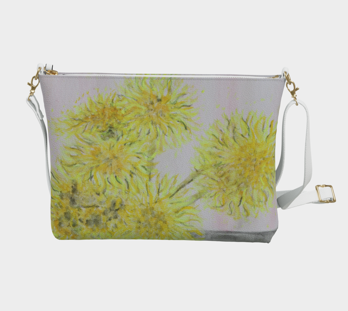 Vegan Leather Crossbody Purse Mama Flowers