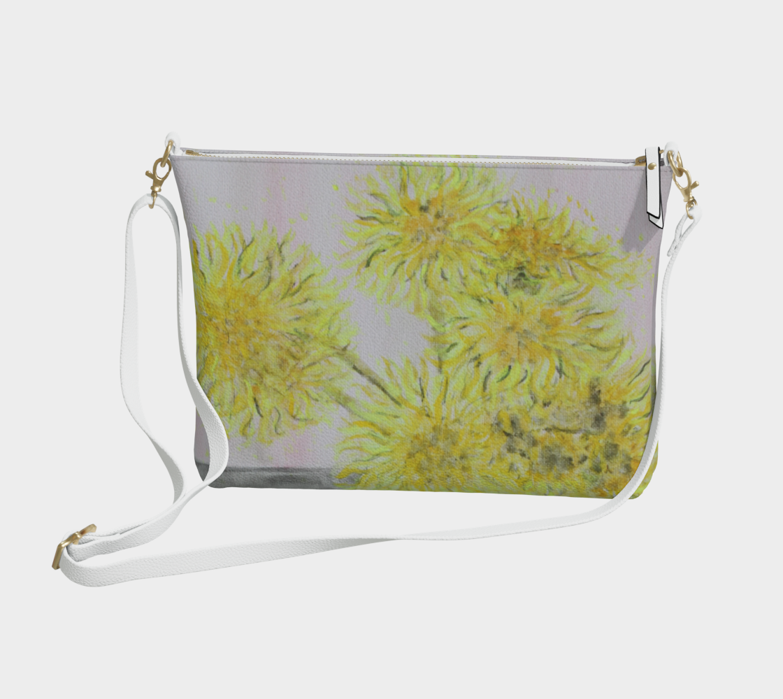 Vegan Leather Crossbody Purse Mama Flowers