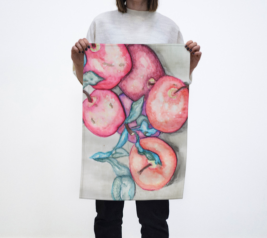 Tea Towel Ink Apples