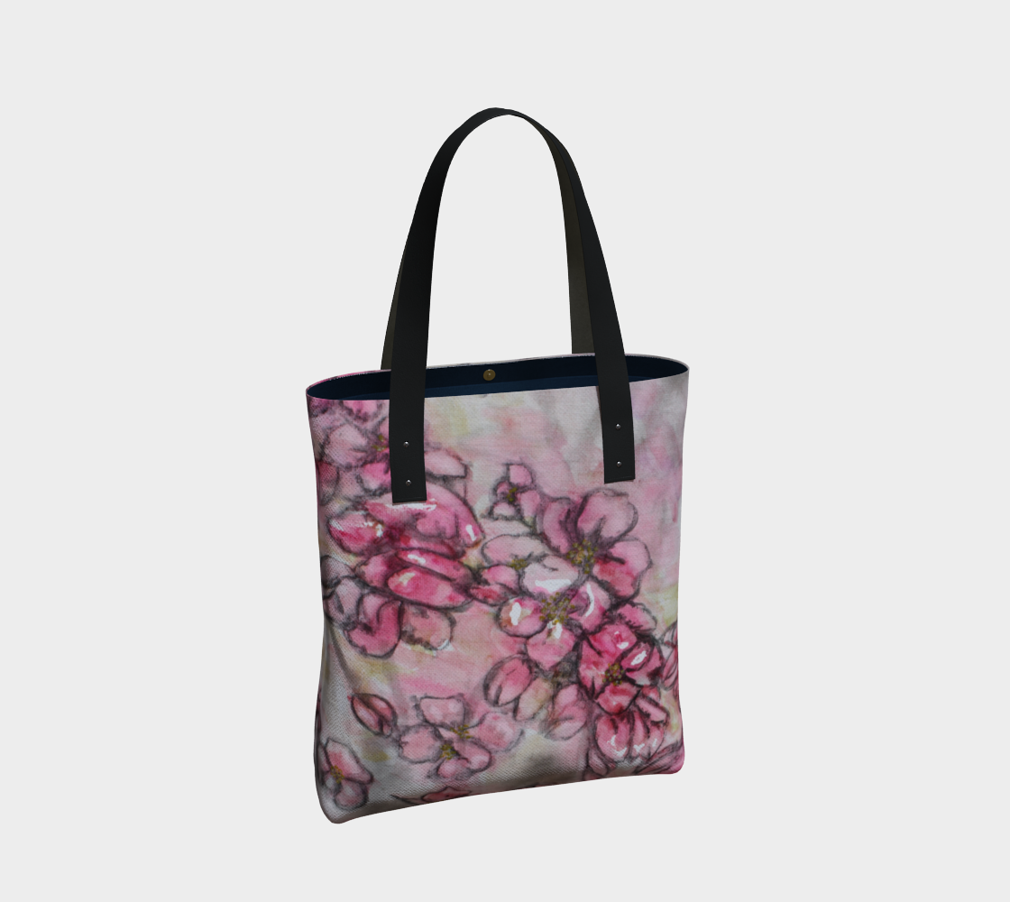 Tote Bag Crab Apple Blossoms