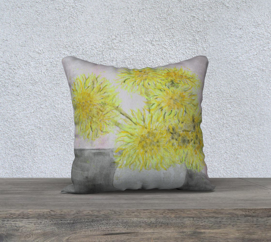 18" x 18" Pillow Case Mama Flowers