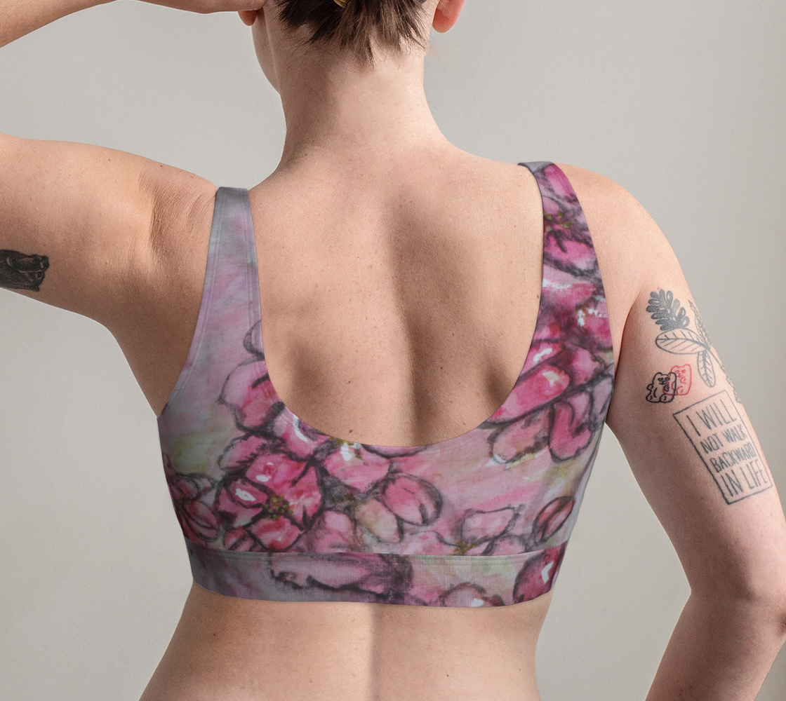 Scoop Bralette Crab Apple Blossoms