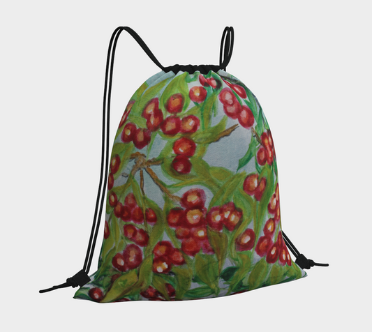 Drawstring Bag Red Berries