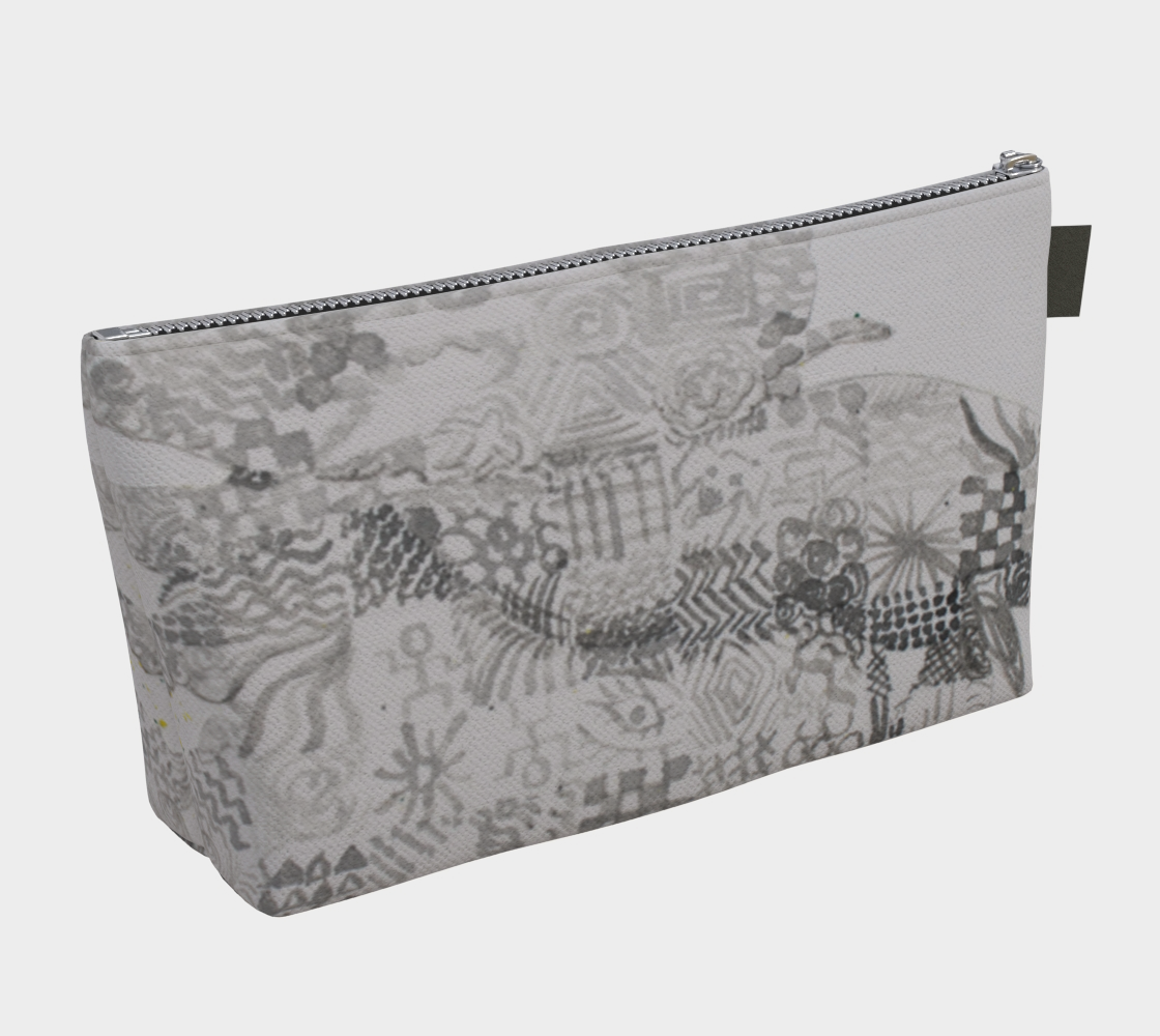 Makeup Bag Betta Fish Grisaille