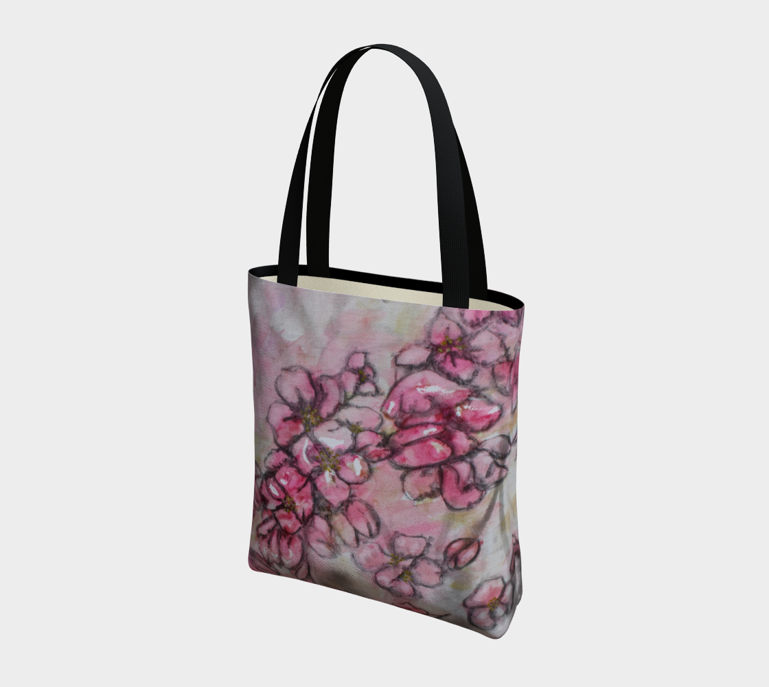 Tote Bag Crab Apple Blossoms