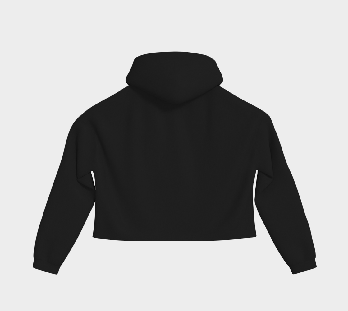 Cropped Pullover hoodie Downtown Denver Black