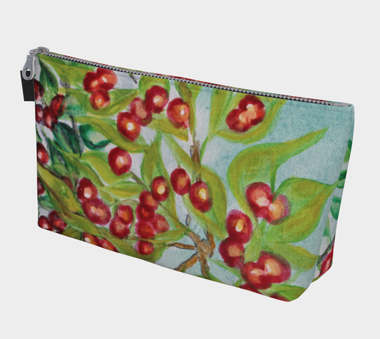 Makeup Bag Red Berries