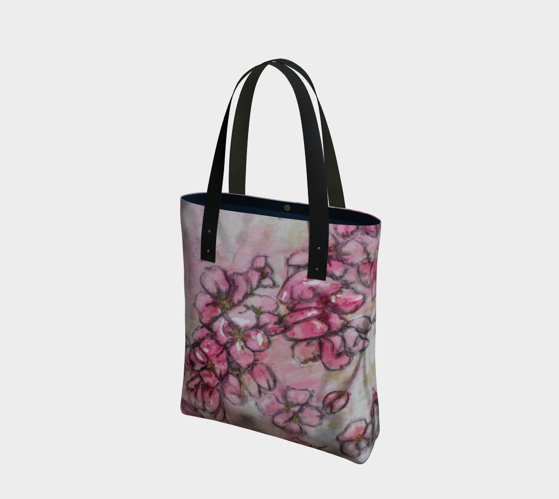 Tote Bag Crab Apple Blossoms