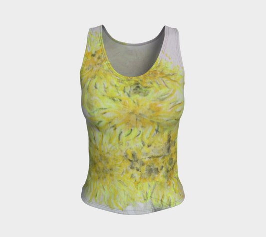 Fitted Tank Top Mama Flowers