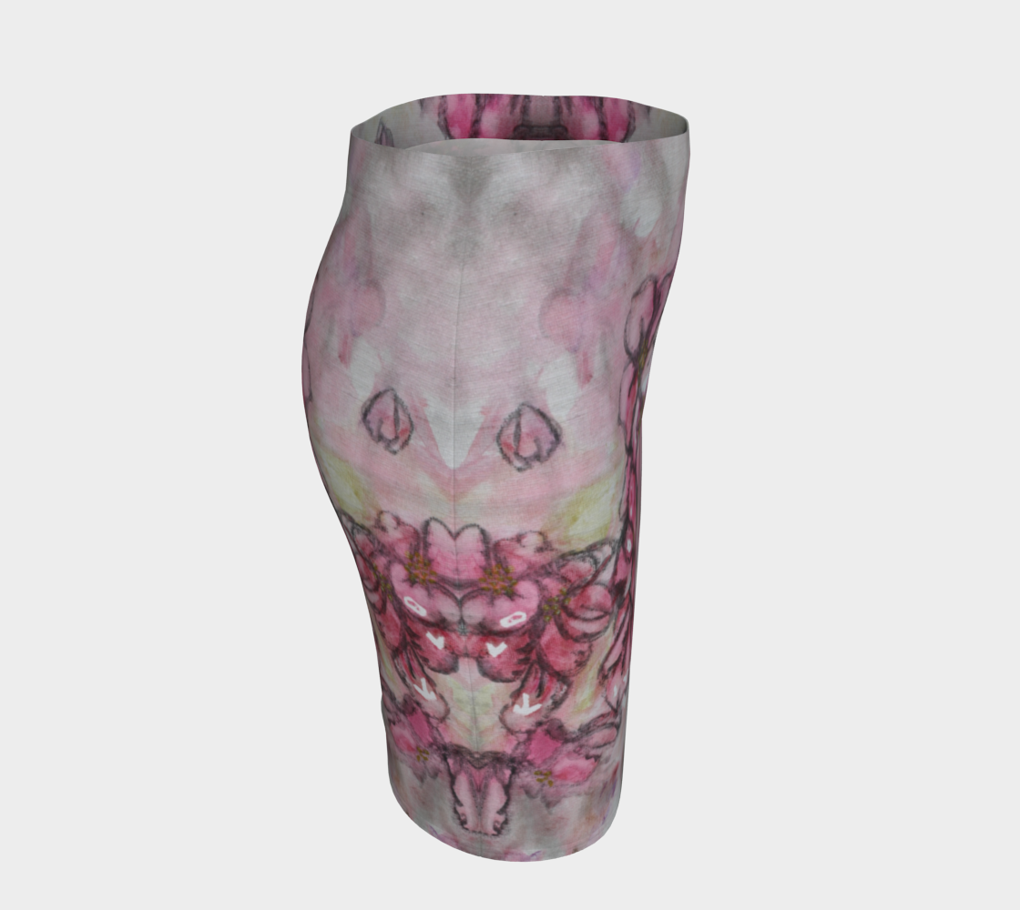 Fitted Skirt Crab Apple Blossoms