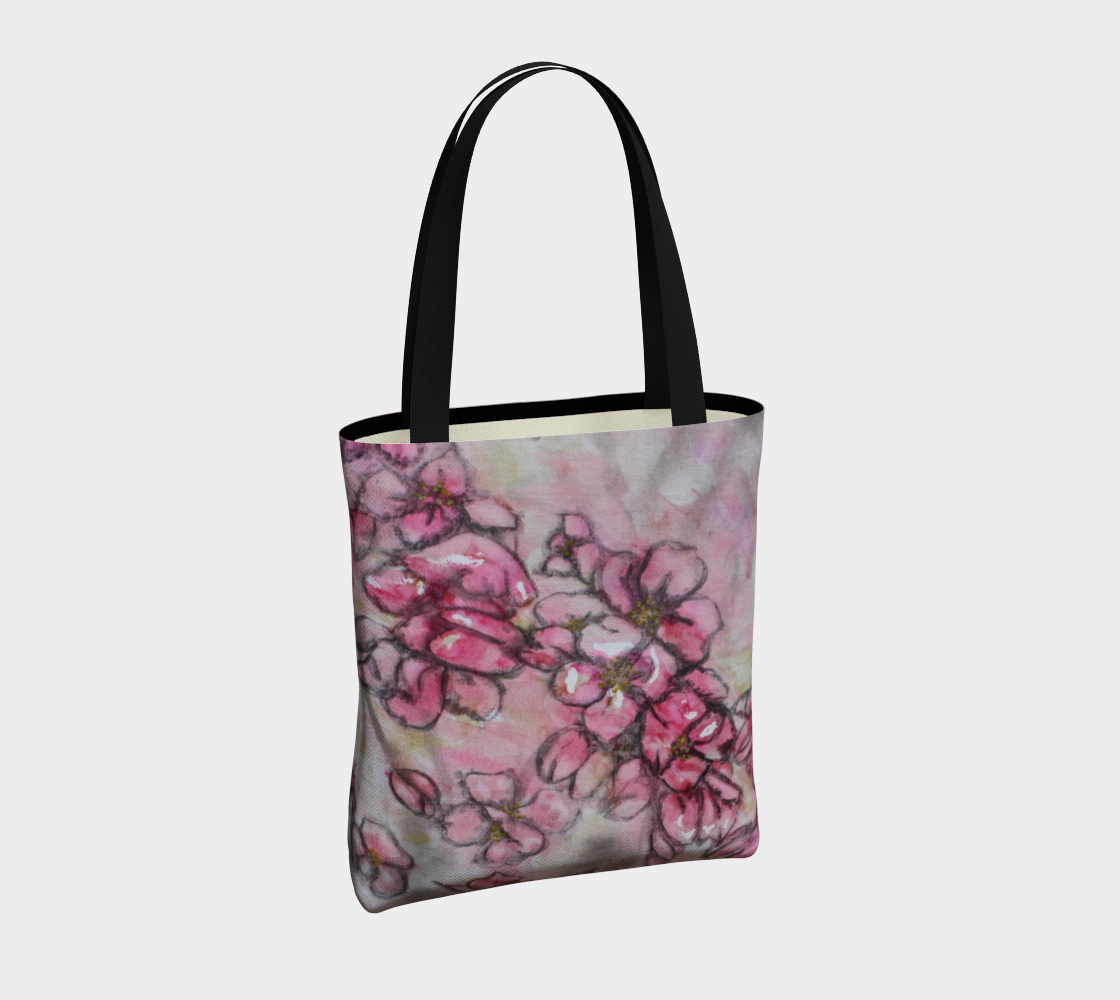 Tote Bag Crab Apple Blossoms