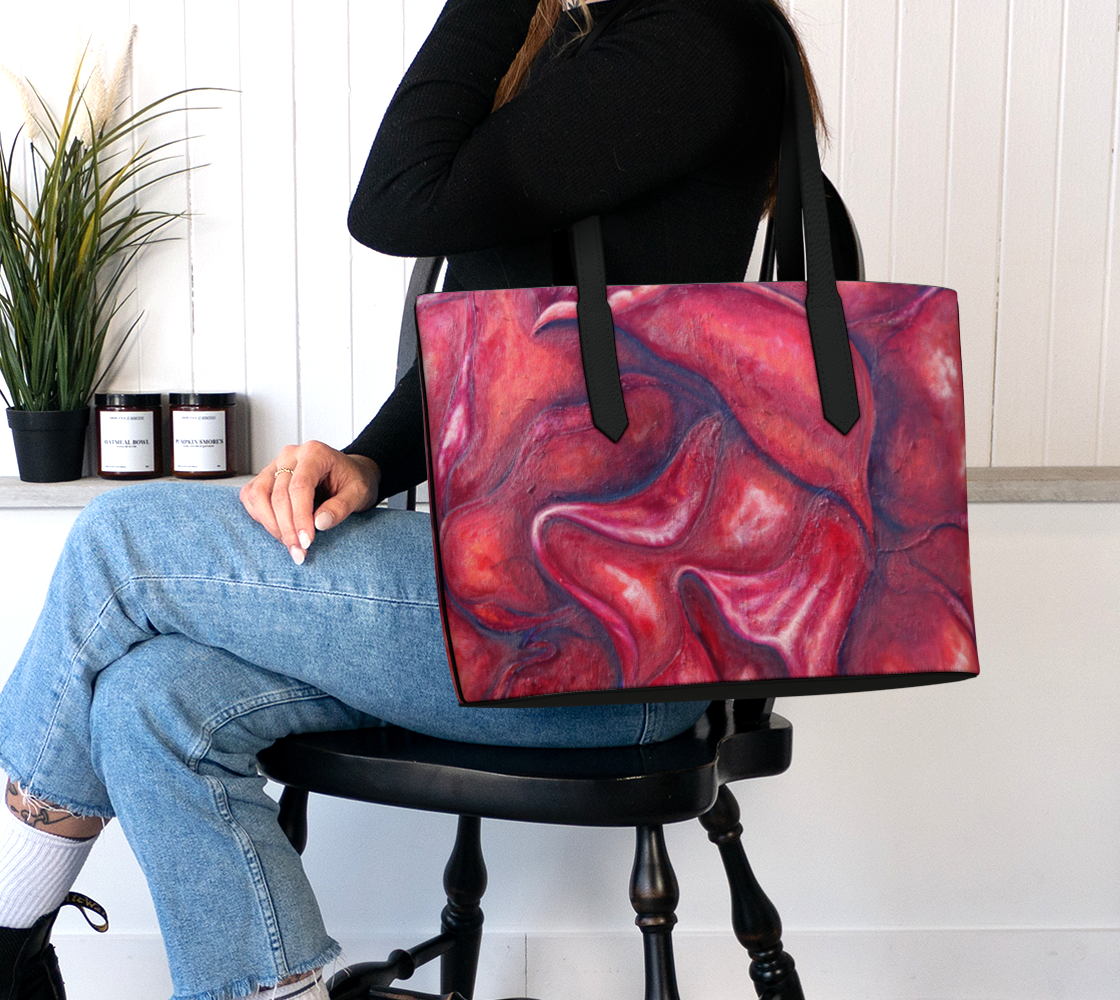 Vegan Leather Tote Bag Blaisha May Rose