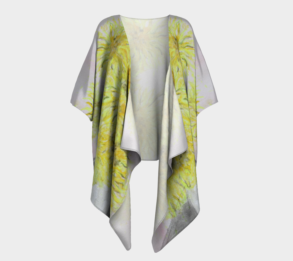 Draped Kimono Mama Flowers