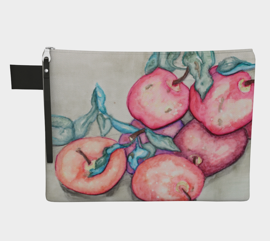 Zipper Carry-all Ink Apples