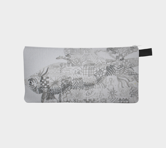 Pencil Case Betta Fish Grisaille