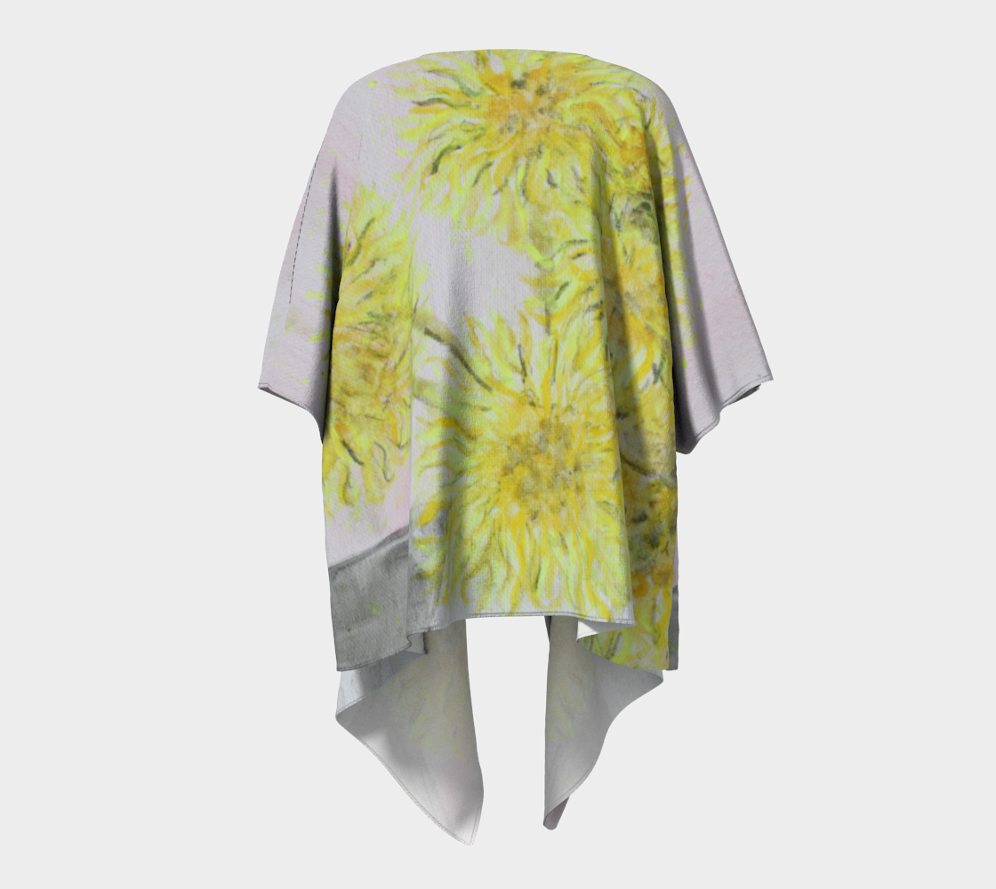 Draped Kimono Mama Flowers