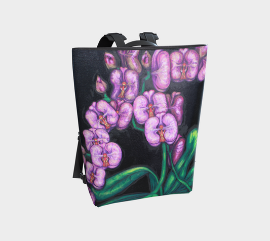 Vegan Leather Backpack Orchids