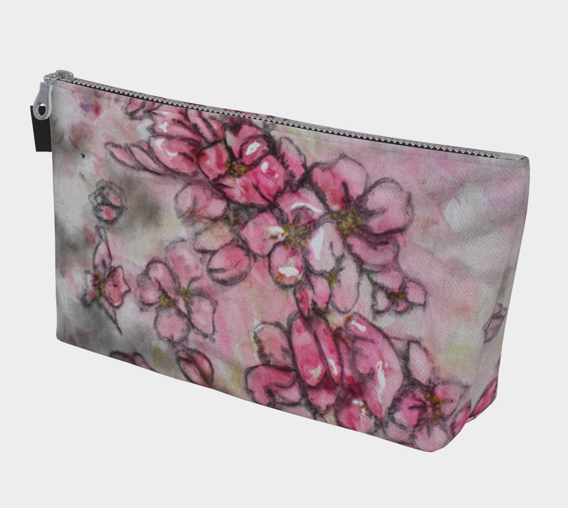 Makeup Bag Crab Apple Blossoms