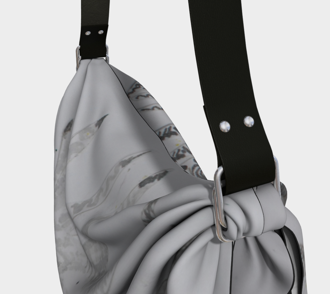 Origami Tote Betta Fish Grisaille