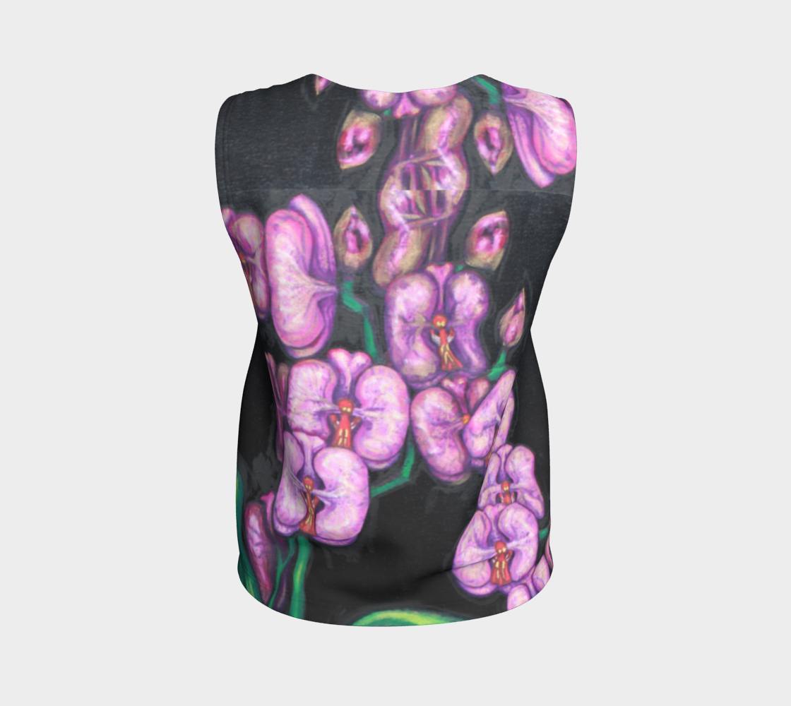 Loose Tank Top Orchids