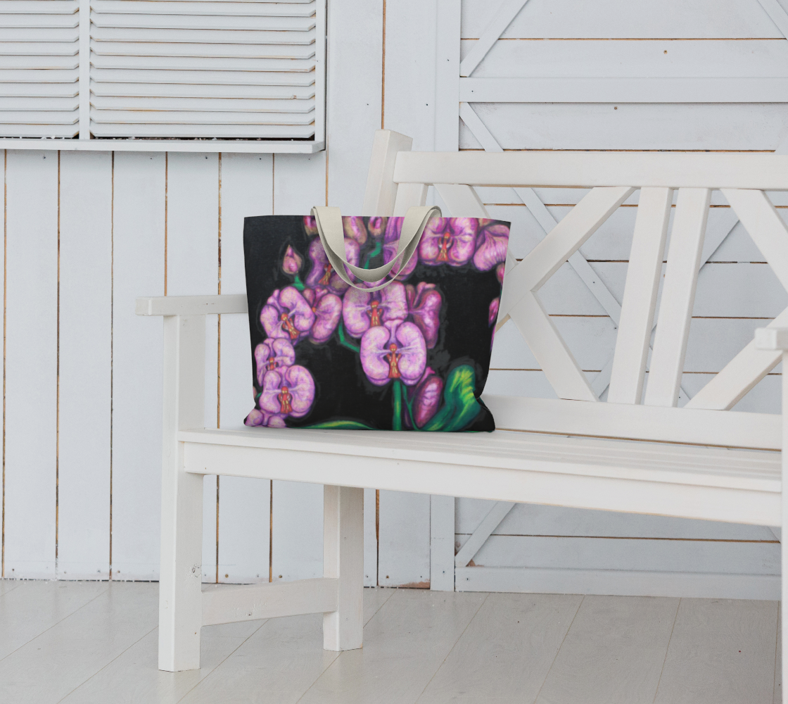 Large Tote Bag Orchids