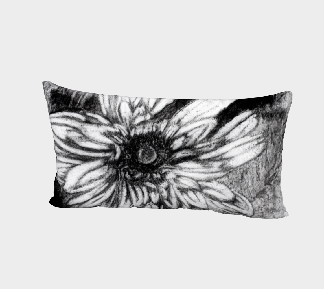 Bed Pillow Sham Dahlia Flower