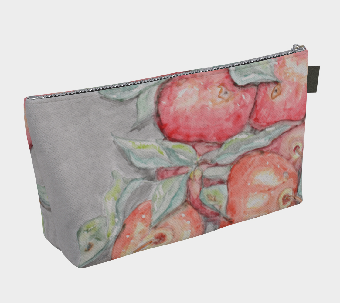 makeup Bag Watercolor Apples