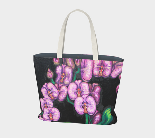 Large Tote Bag Orchids