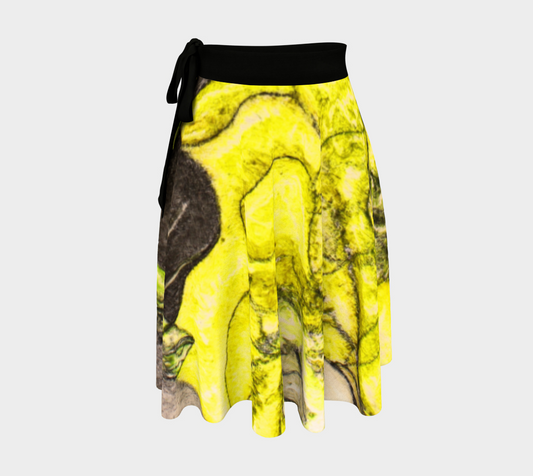 Wrap Skirt Yellow Cactus Grisaille