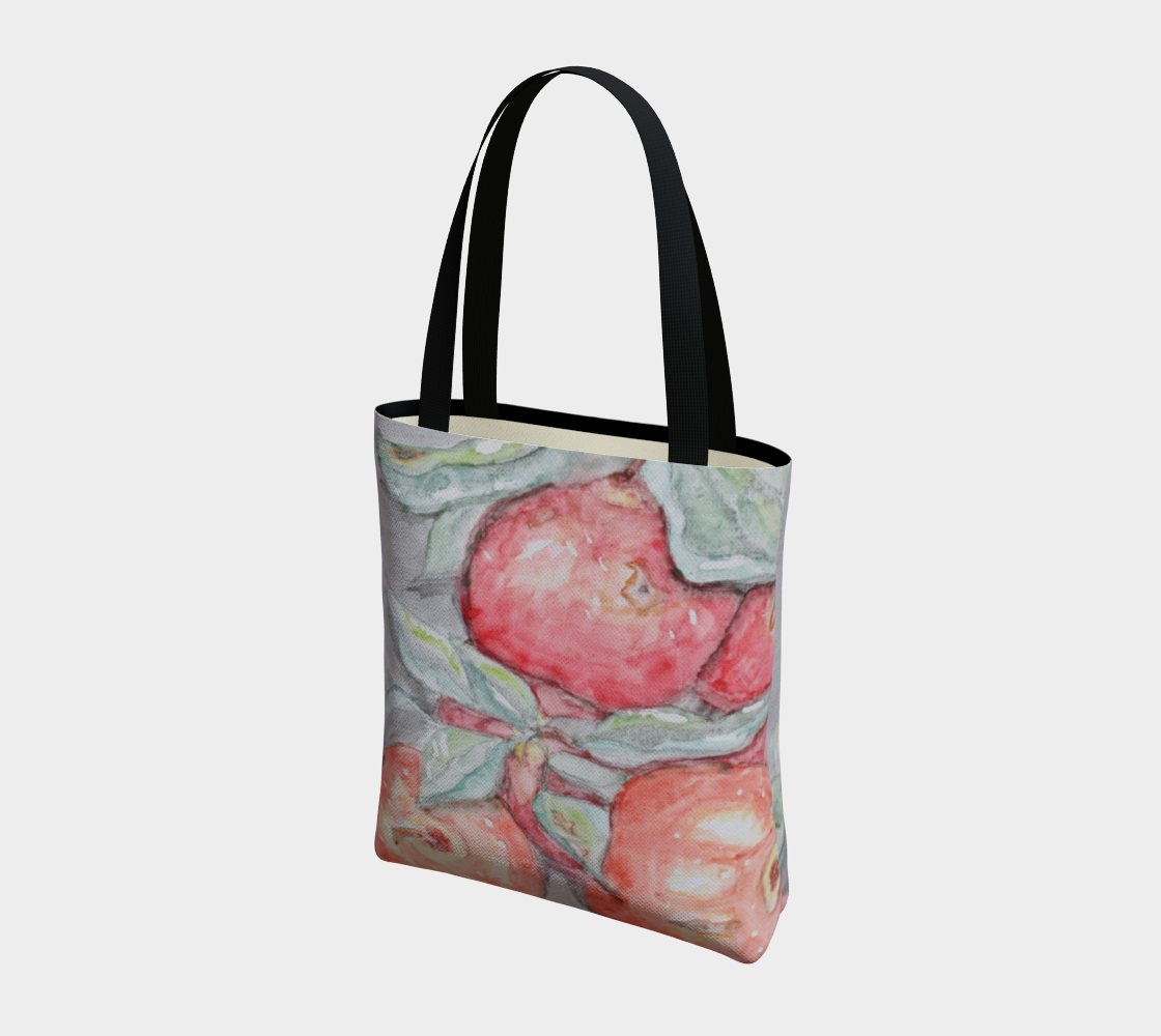 Tote Bag Watercolor Apples