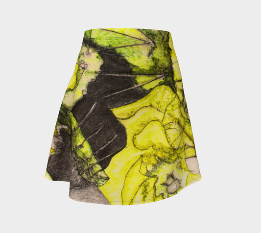 Flare Skirt Yellow Cactus Grisaille