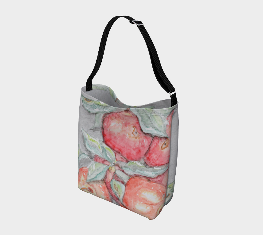 Day Tote Watercolor Apples