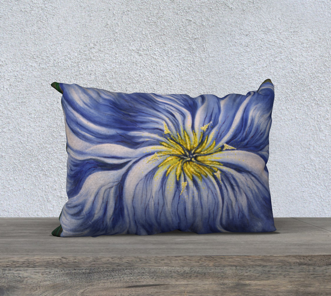 20" x 14" Pillow Case Flax Flower